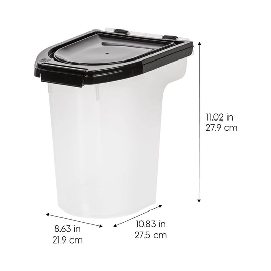 IRIS WeatherPro Airtight Pet Food Storage Container, 8 Qt