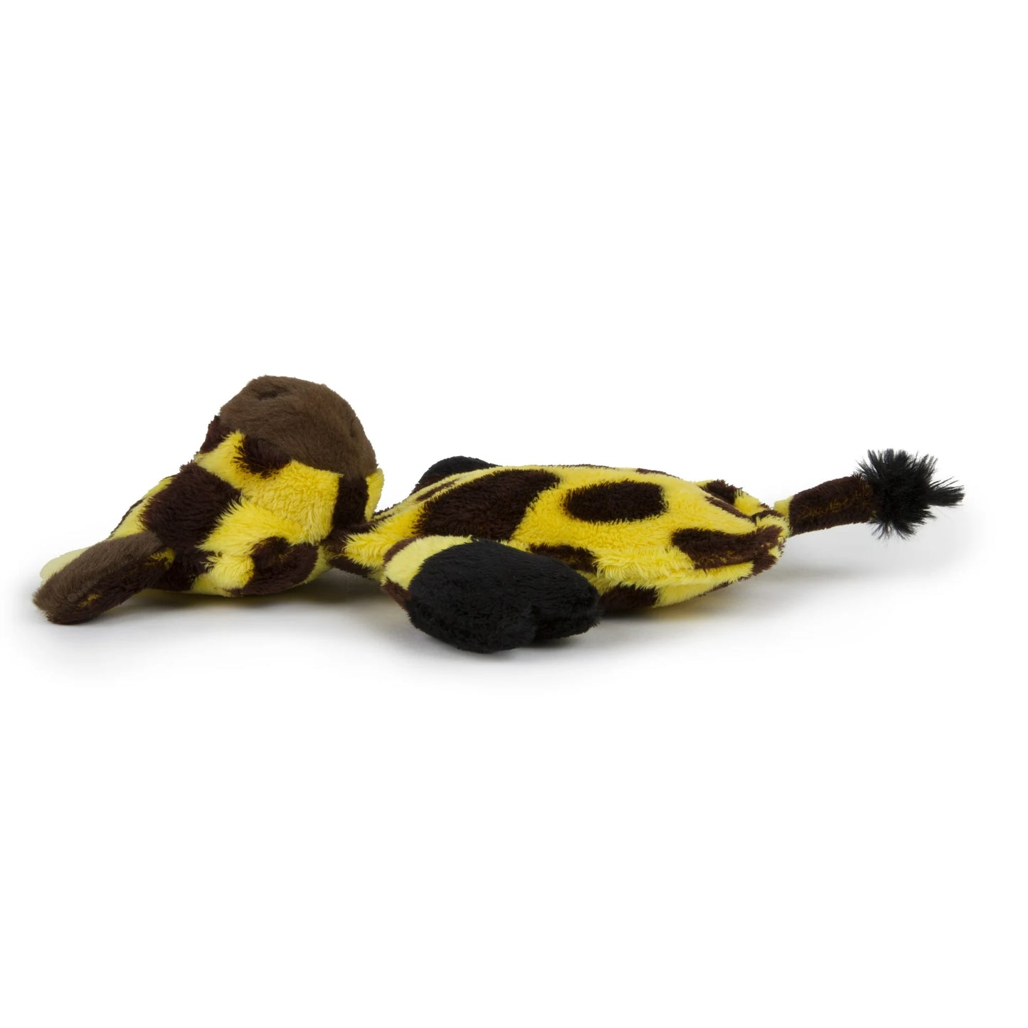 HEAR DOGGY!® Flattie Giraffe Plush Dog Toy with Chew Guard & Silent Squeak Technology