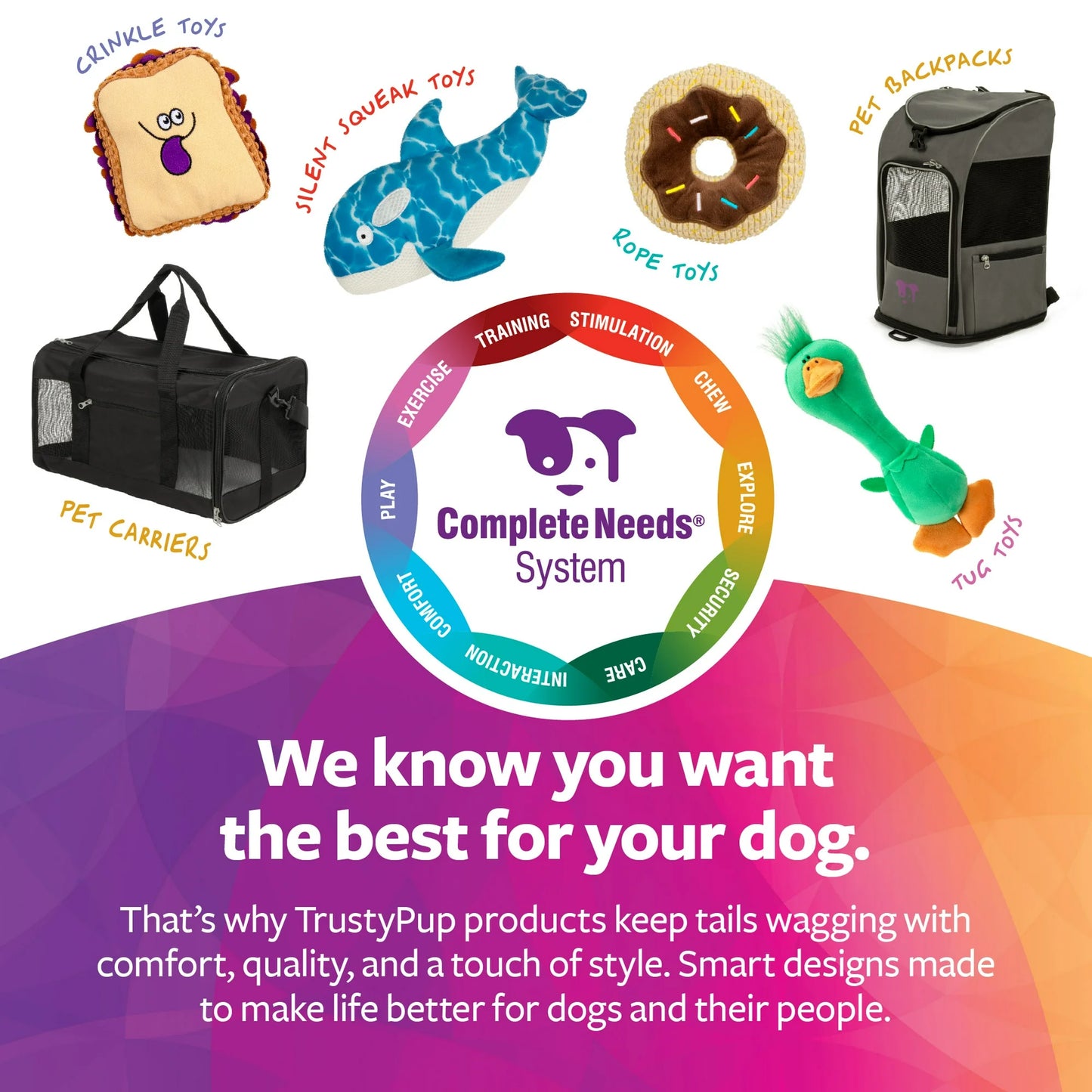 TrustyPup Medium Cat & Dog Travel Pet Backpack, Gray, 16 lb Limit