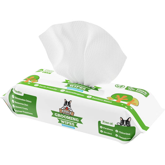Pogi's Pet Supplies Grooming Wipes, Fragrance Free, 100 Count