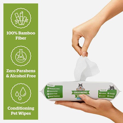 Pogi's Pet Supplies Grooming Wipes, Fragrance Free, 100 Count