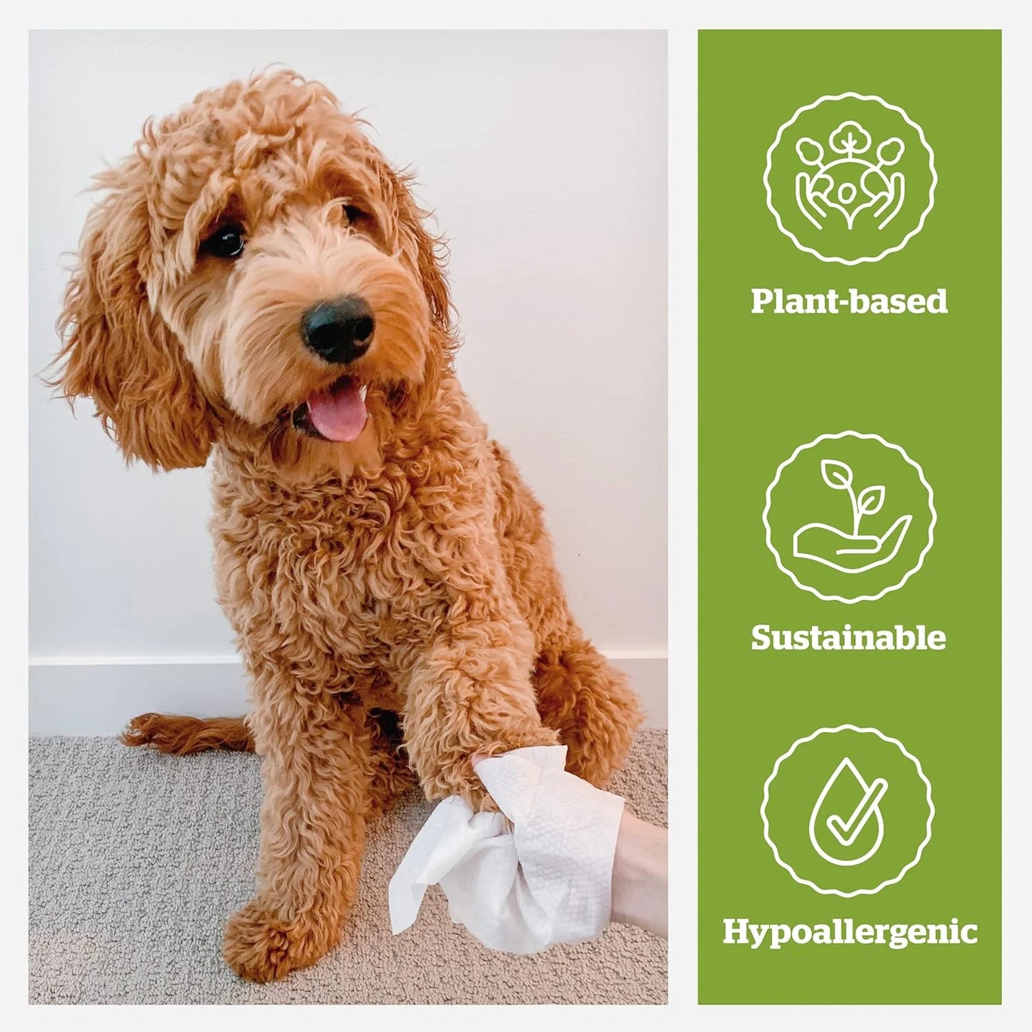 Pogi's Pet Supplies Grooming Wipes, Fragrance Free, 100 Count
