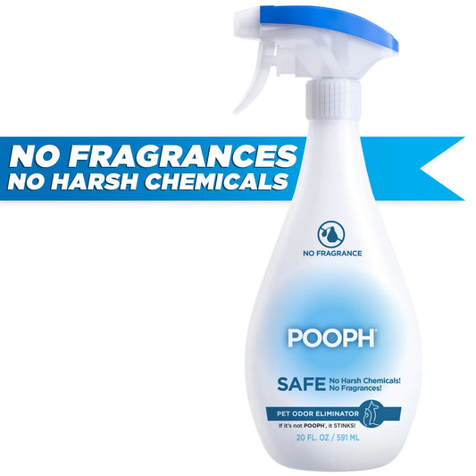 Pooph Pet Odor Eliminator Spray, Fragrance Free (3 Pack, 20 oz)