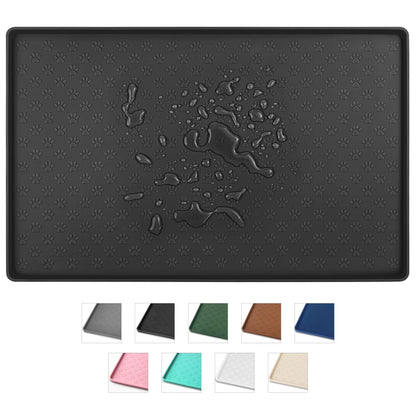 Silicone Waterproof Pet Food Mat (Black)