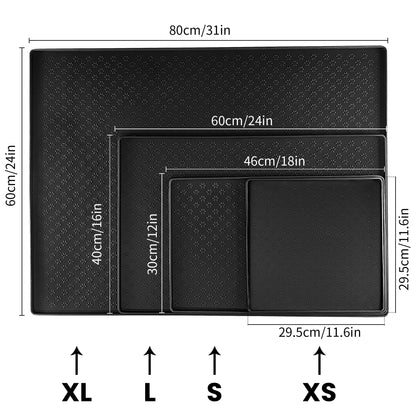 Silicone Waterproof Pet Food Mat (Black)