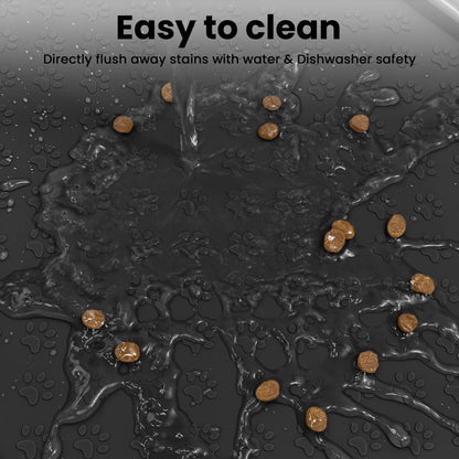 Silicone Waterproof Pet Food Mat (Black)