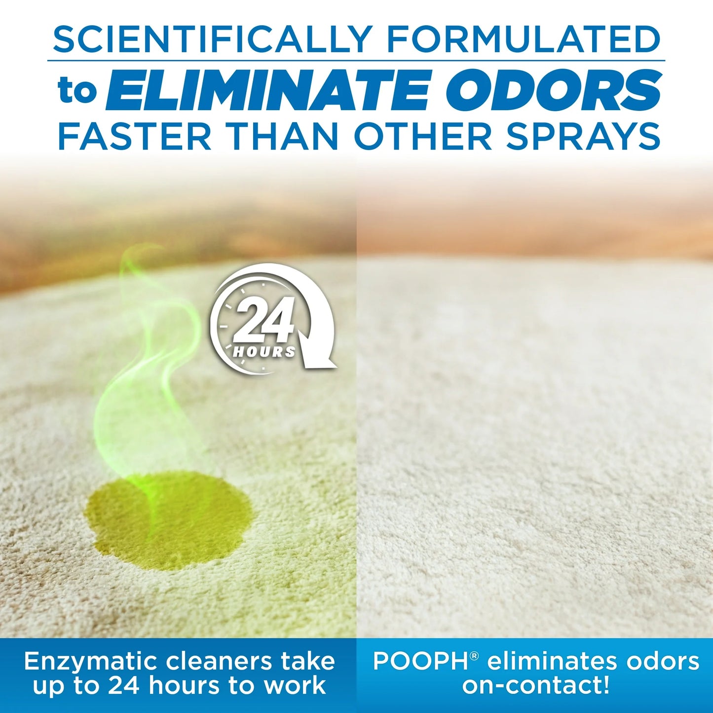 Pooph Pet Odor Eliminator Spray, Fragrance Free (3 Pack, 20 oz)